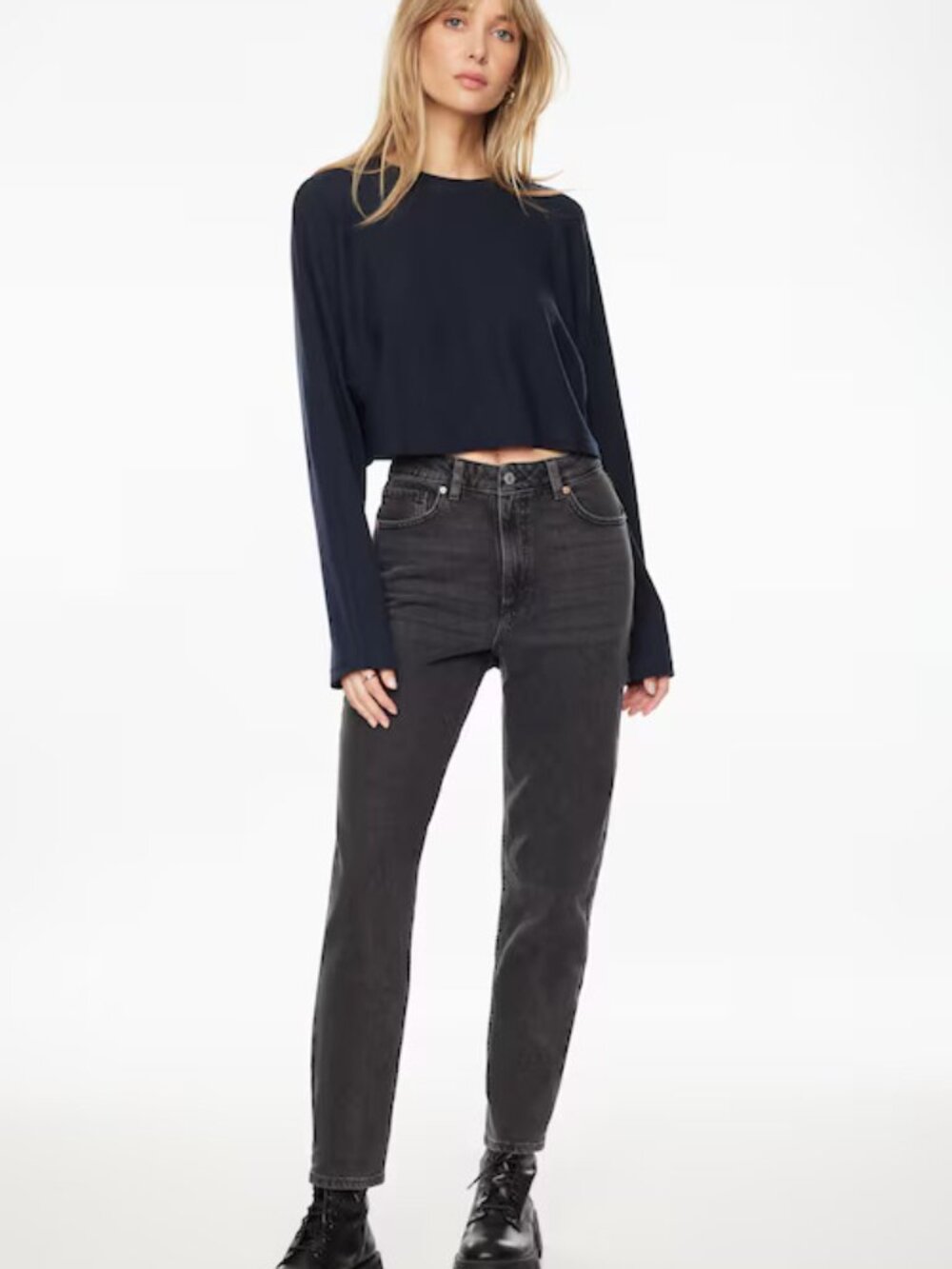 Dynamite Claudia Black Mom Jeans - 25